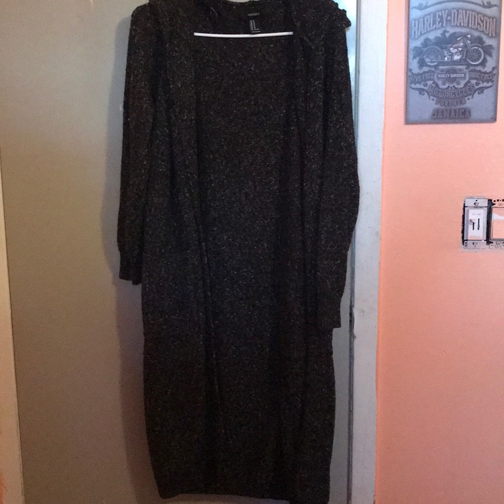 Hooded cardigan